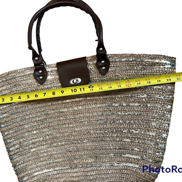 Calypso St. Barth For Target Straw & Sequins Tote - Picture 6 of 13